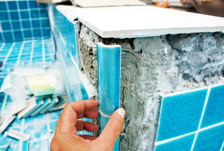 Pool tiling